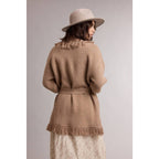 Fringe Belted Cardigan