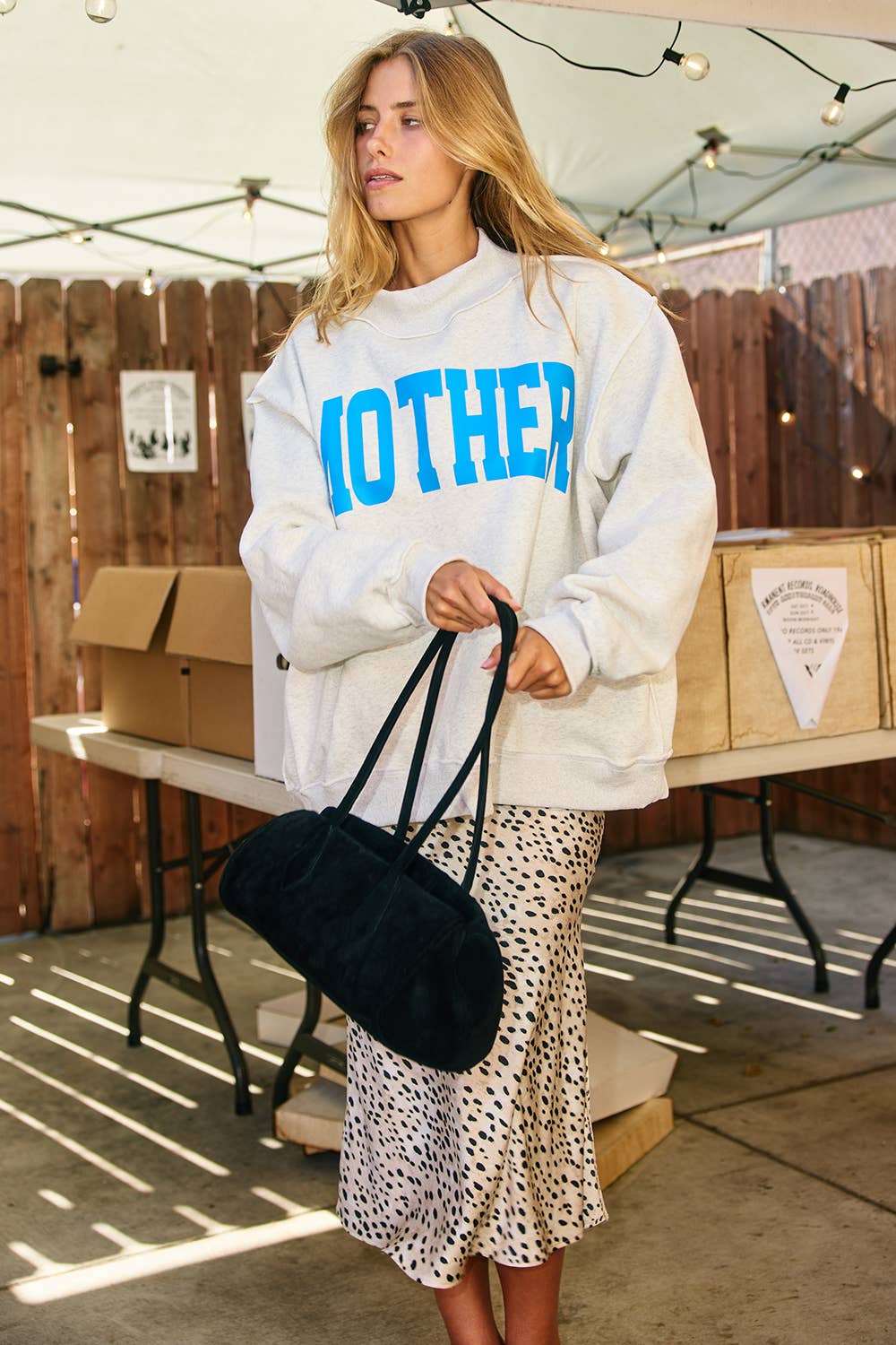 MOTHER + COOL MOM Reversible Sweatshirt