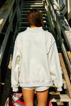 Reversible 'LAKE & MOUNTAIN' Mock-neck Sweatshirt