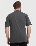 Short Sleeve T-Shirt | Crew Neck | Heather Charcoal Gray