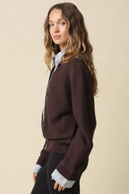 Dana Layered Look Knit Cardigan