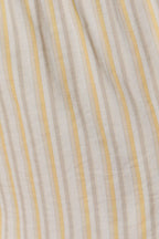 HIGH RISE STRIPE RUFFLED HEM SHORTS