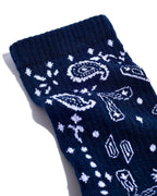 Bandana Crew Sock Organic Cotton