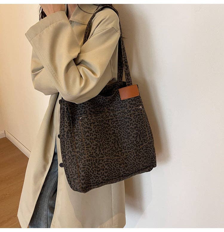 Leopard Print Tote Bag