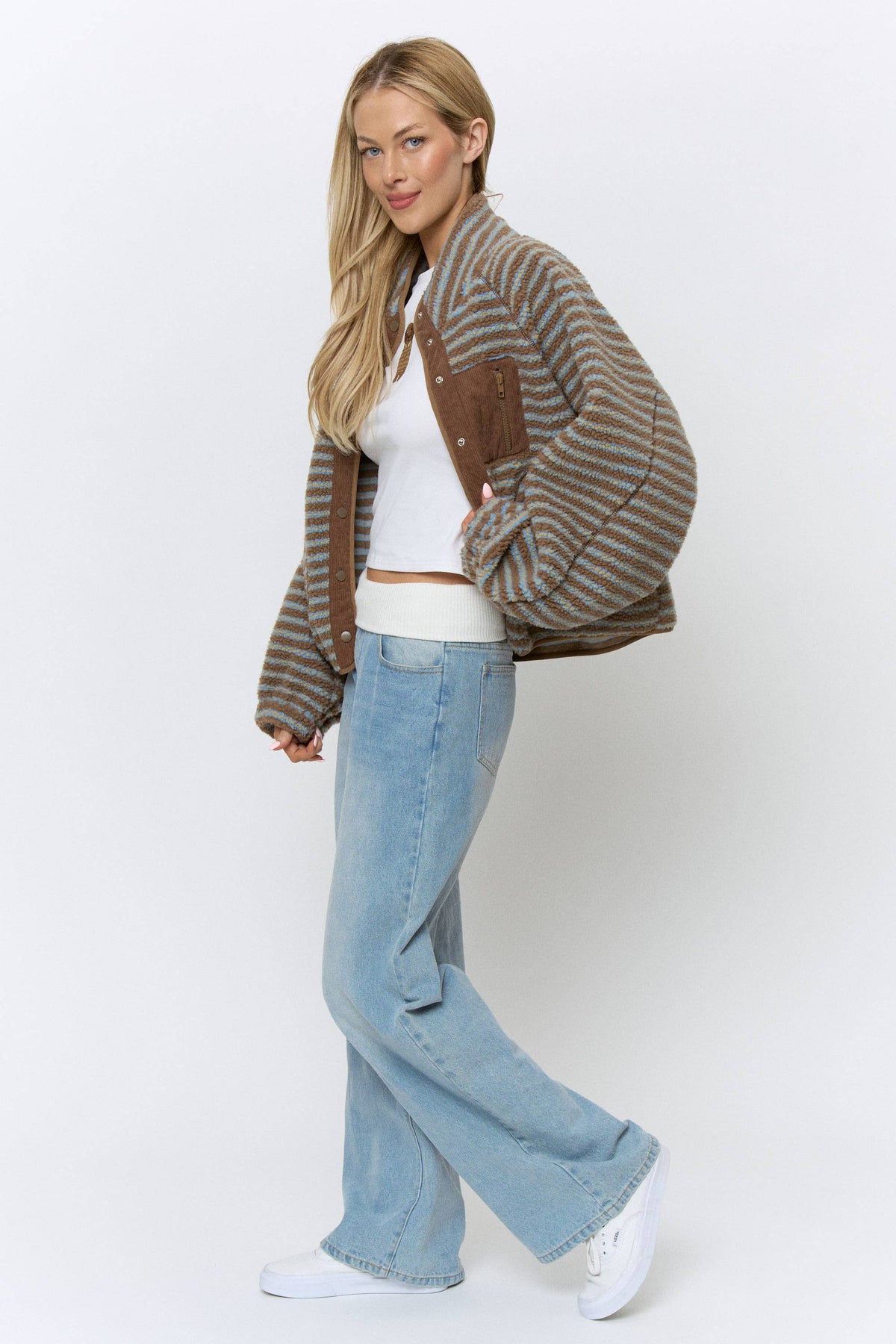 FLEECE JACKET - MOCHA