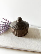 Fluted Pinch Bowl with Lid