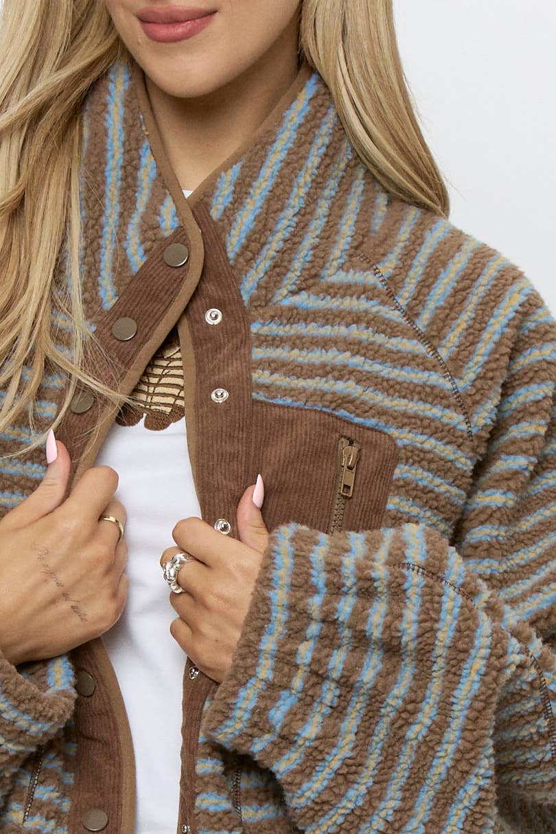 FLEECE JACKET - MOCHA