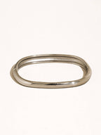 Renzi 18K Gold Non-Tarnish Classic Bangle: Silver