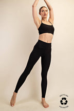 TWO LINE YOGA STITCH FULL LENGTH LEGGINGS