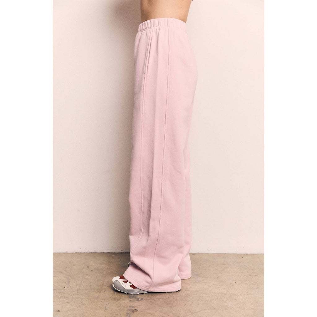 Organic Cotton Terry Wide Pants